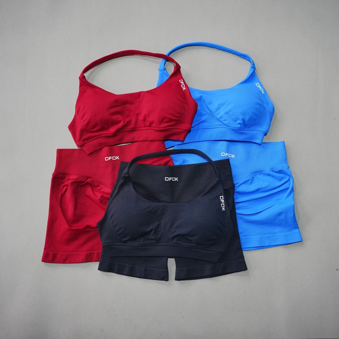 Women'S Fashion Leggings - DFDK kadın moda 2 parça spor
