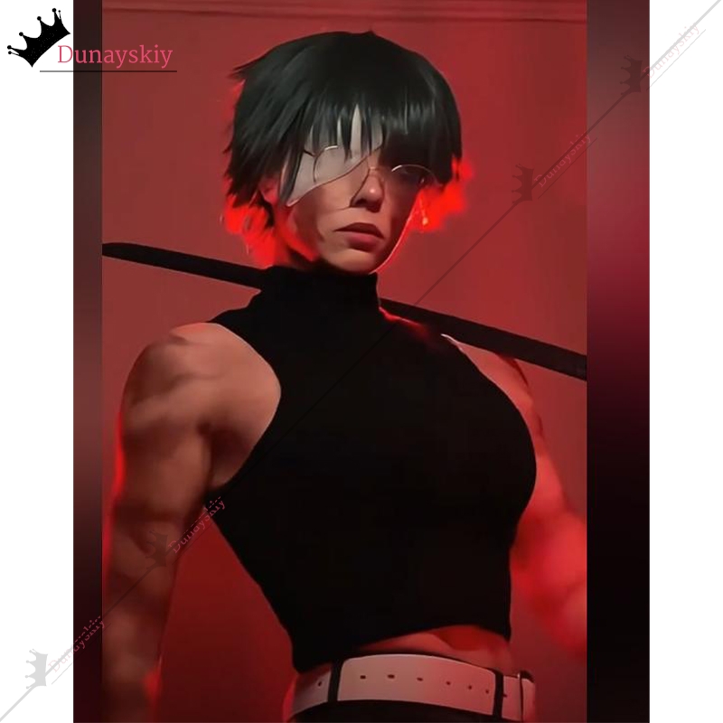 Knitted Vest Women - YiNuo*/2026 Yeni Maki Zenin Cosplay Kostüm