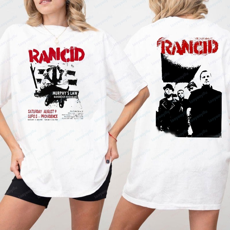 Women'S Fashion Edgy - Rancid Çift Taraflı Baskı Tshirt Asi