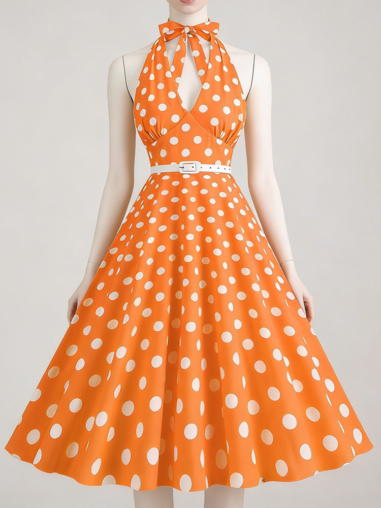 Women'S Fashion In The 1950S - Seksi Halter Derin V Yaka 1950'ler