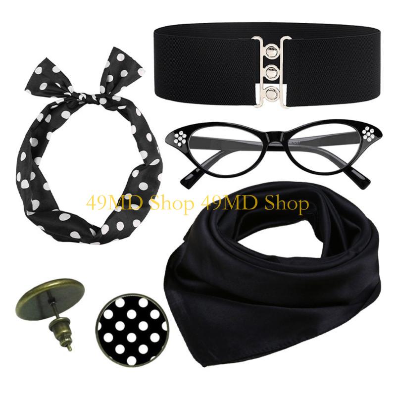 49MD 50s Rave Parti Kostüm Set - Women'S Fashion In The 1950S incelemesi ve fiyatı