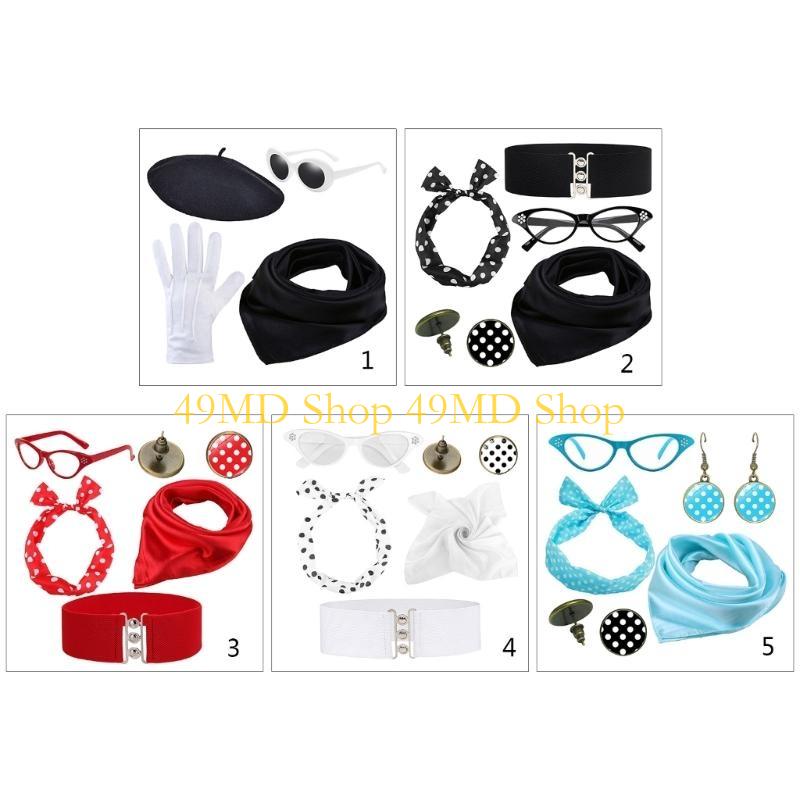 49MD 50s Rave Parti Kostüm Set - Women'S Fashion In The 1950S incelemesi ve fiyatı