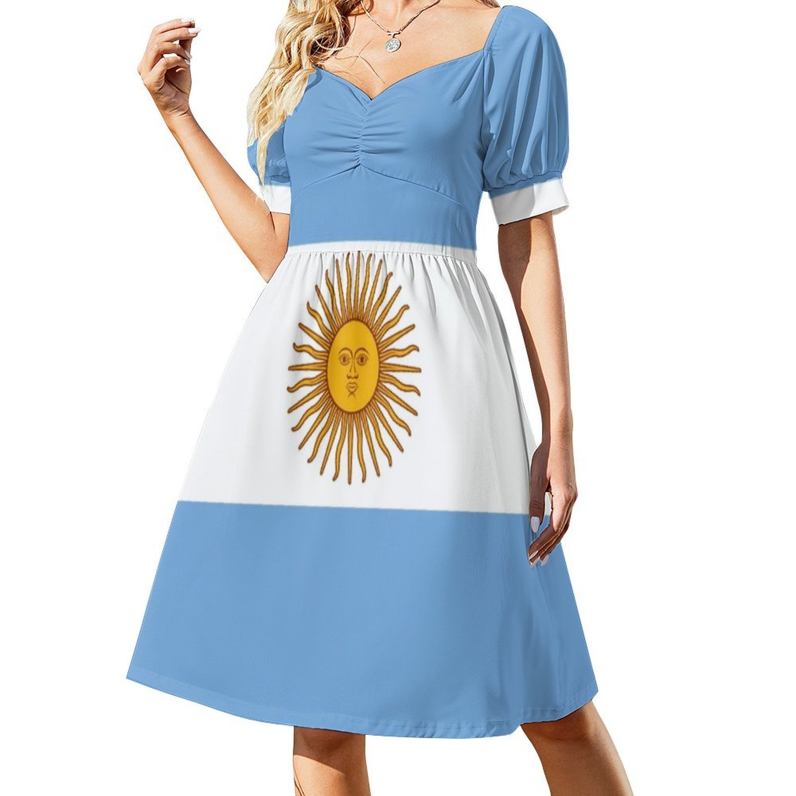 Arjantin-Arjantinli T-Shirt Yo - Smocked Dress Women incelemesi ve fiyatı