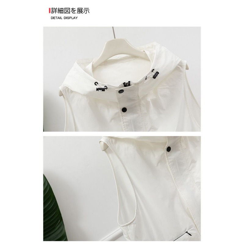 Bayan Açık Gri Kapüşonlu Kolsu - Women'S Fashion Utility Vest incelemesi ve fiyatı