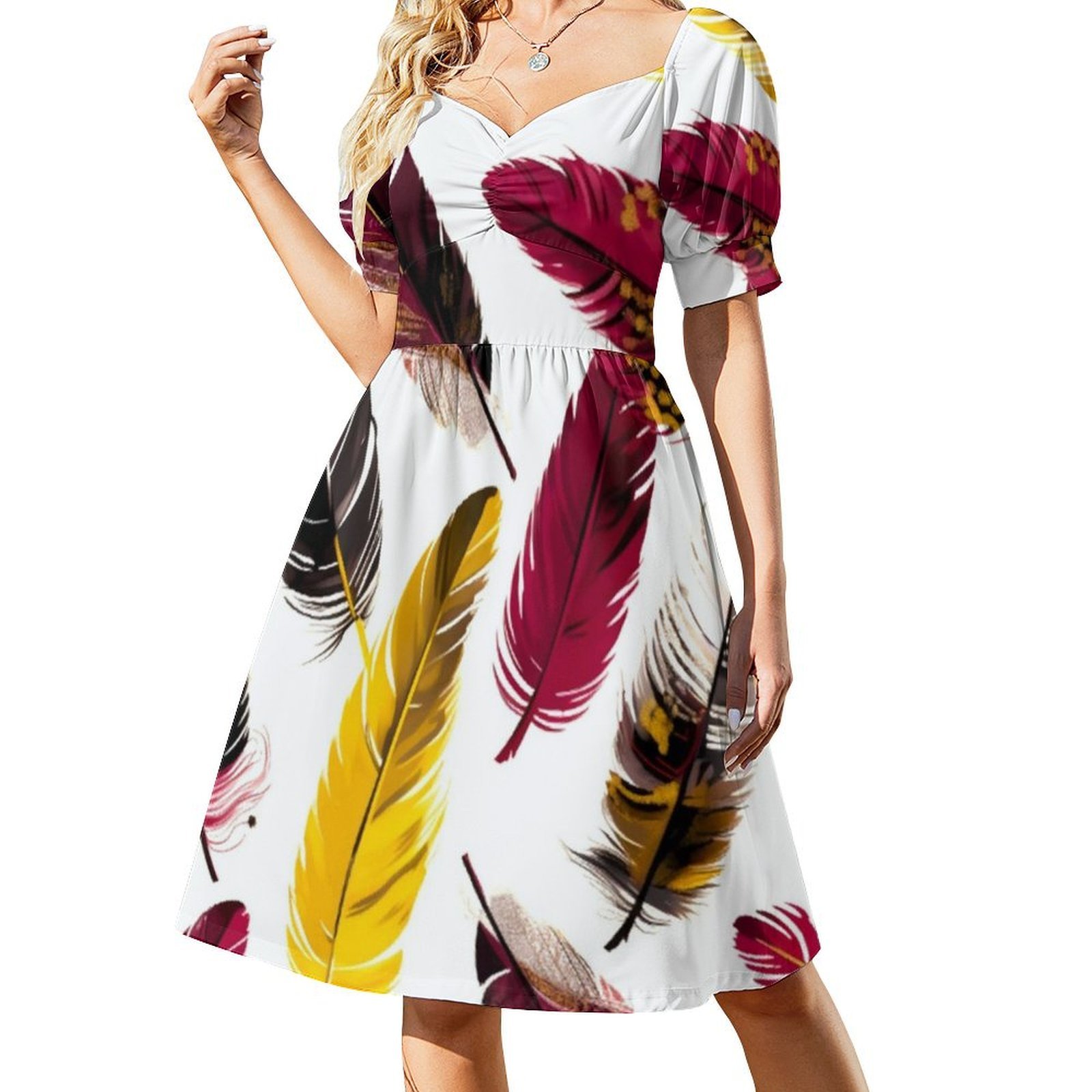 Tüyler-Pembe Fildişi Altın Siy - Smocked Dress Women incelemesi ve fiyatı