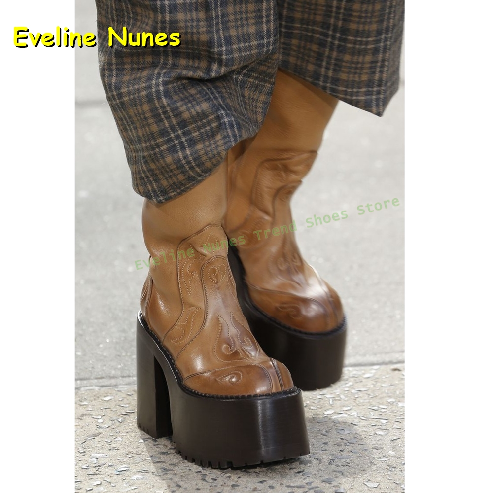 Nakışlı Platform Diz Üstü Çizm - Women'S Fashion Boots 2025 incelemesi ve fiyatı