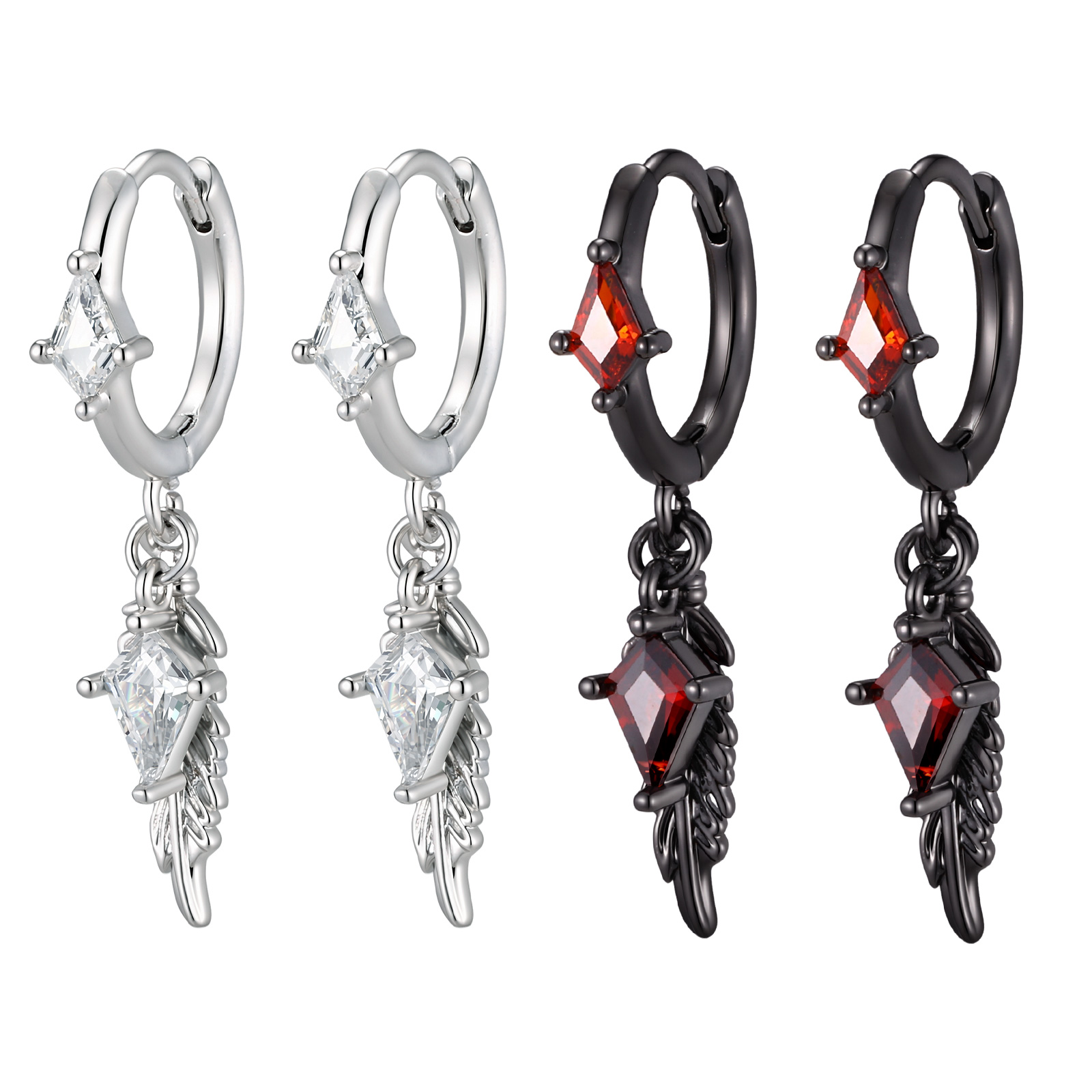 Kanat Şeklinde CZ Salkım Küpe  - Women'S Fashion Edgy incelemesi ve fiyatı