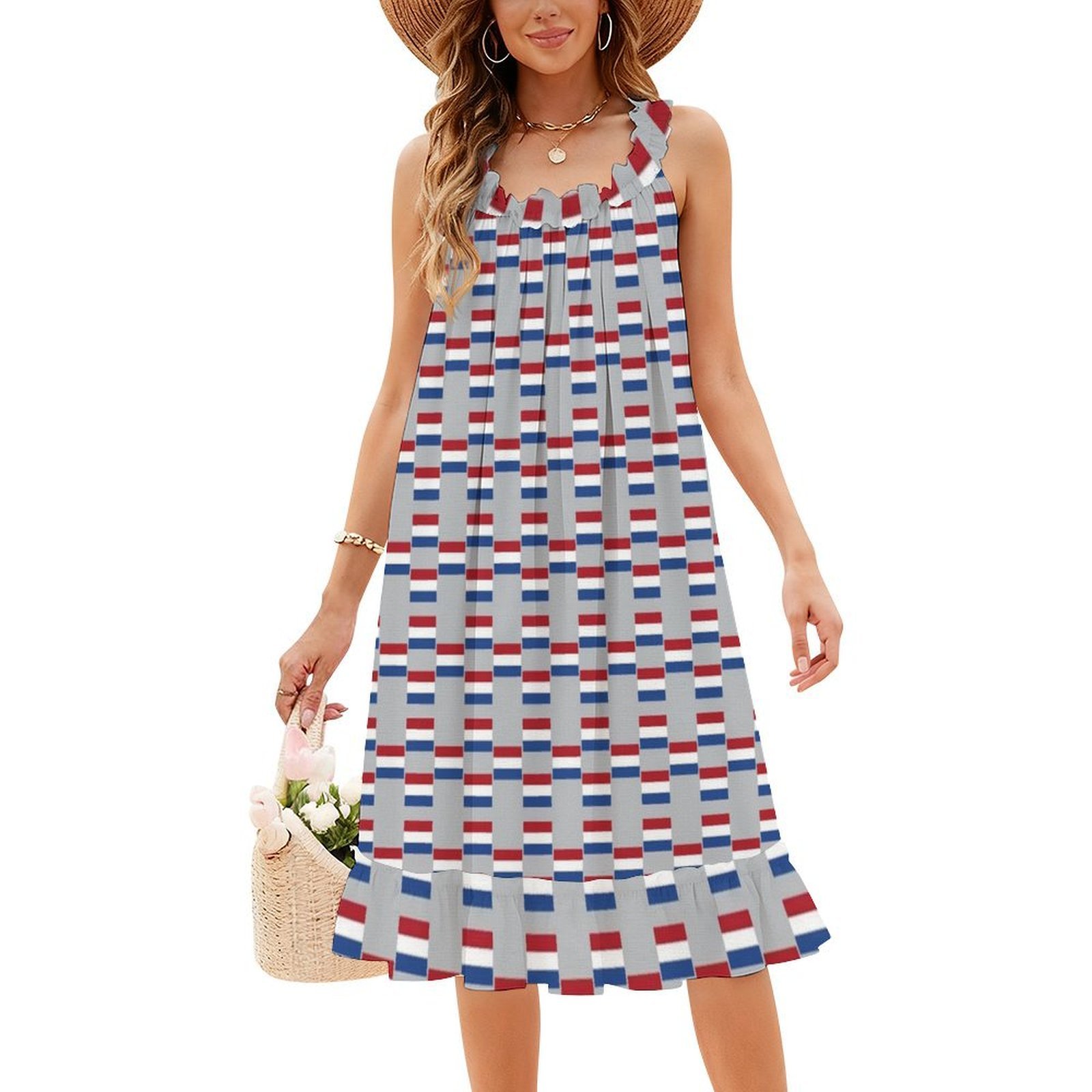 Hollanda Bayrağı Çiçek Desenli - Smocked Dress Women incelemesi ve fiyatı