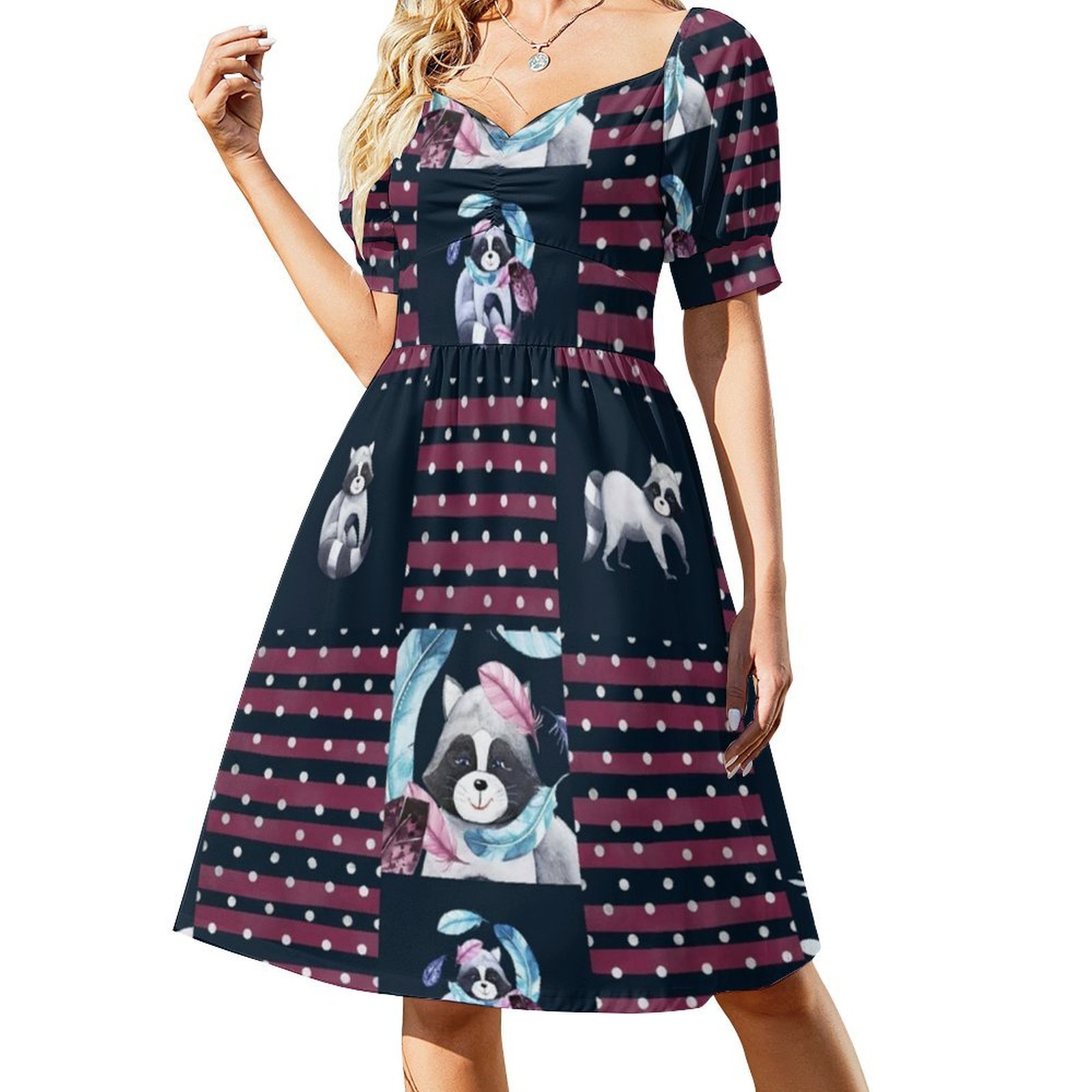 Rakunlar Çiçek Tüyü Çiçekli El - Smocked Dress Women incelemesi ve fiyatı