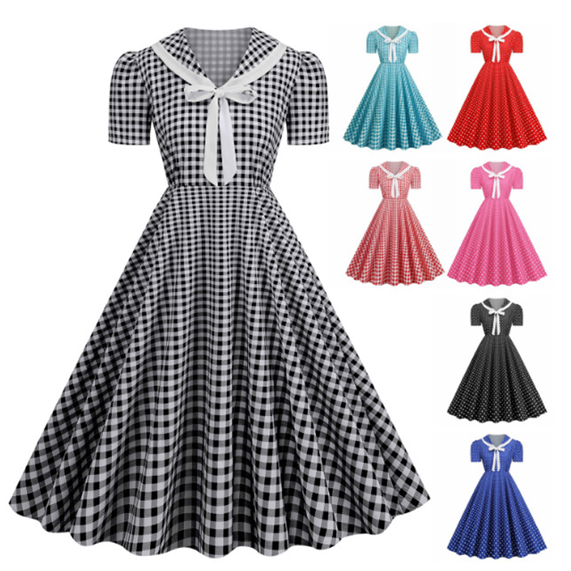 Polka Dot Baskılı Vintage Büyü - Women'S Fashion Of The 60S incelemesi ve fiyatı