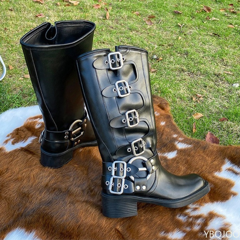 Kemer tokalı retro yüksek çizm - Women'S Fashion Boots 2025 incelemesi ve fiyatı