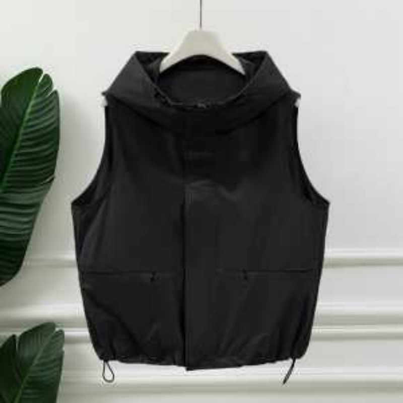 Kadın Açık Gri Kapüşonlu Kolsu - Women'S Fashion Utility Vest incelemesi ve fiyatı