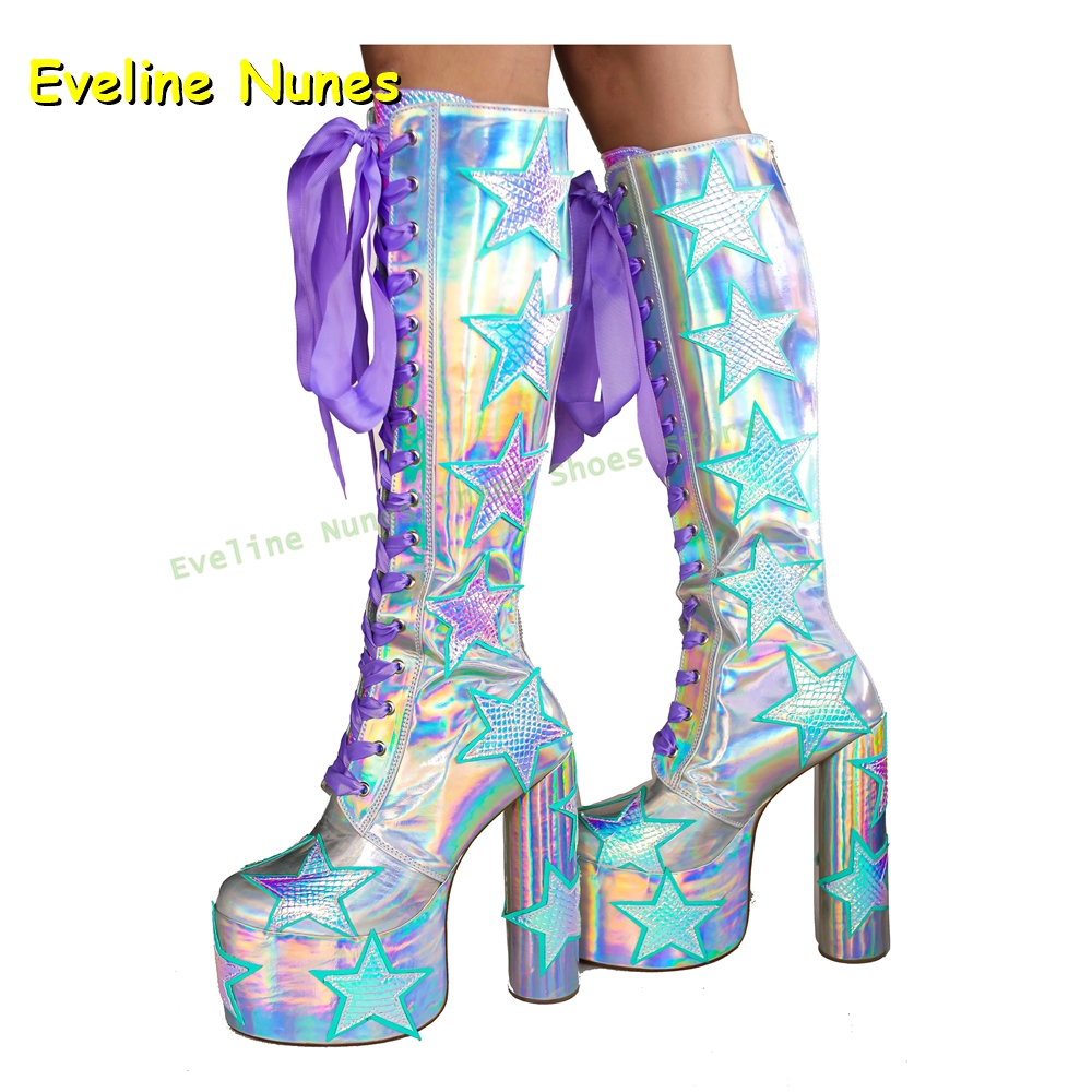 Yıldız Baskı Çok Renkli Platfo - Women'S Fashion Boots 2025 incelemesi ve fiyatı