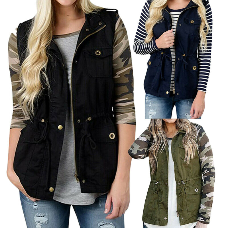 Moda kadın yelek zeytin kargo  - Women'S Fashion Utility Vest incelemesi ve fiyatı
