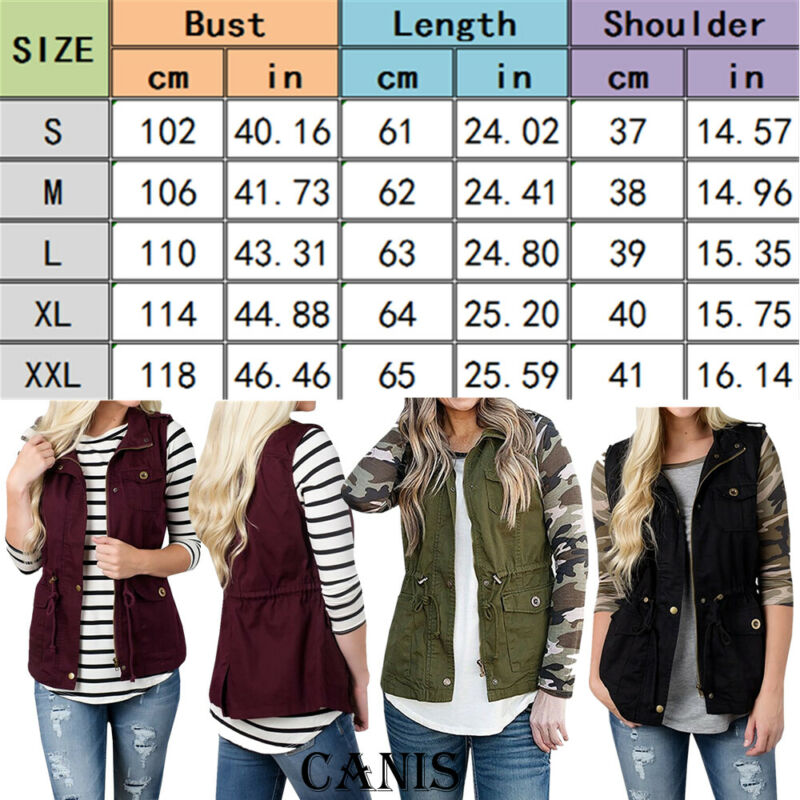Moda kadın yelek zeytin kargo  - Women'S Fashion Utility Vest incelemesi ve fiyatı