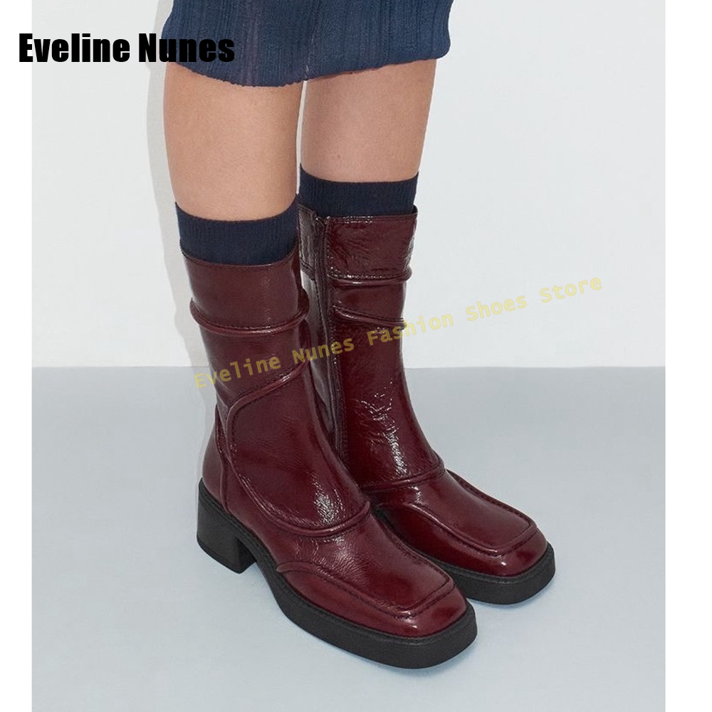 Koyu Mavi Kare Ayak Moda Çizme - Women'S Fashion Boots 2025 incelemesi ve fiyatı