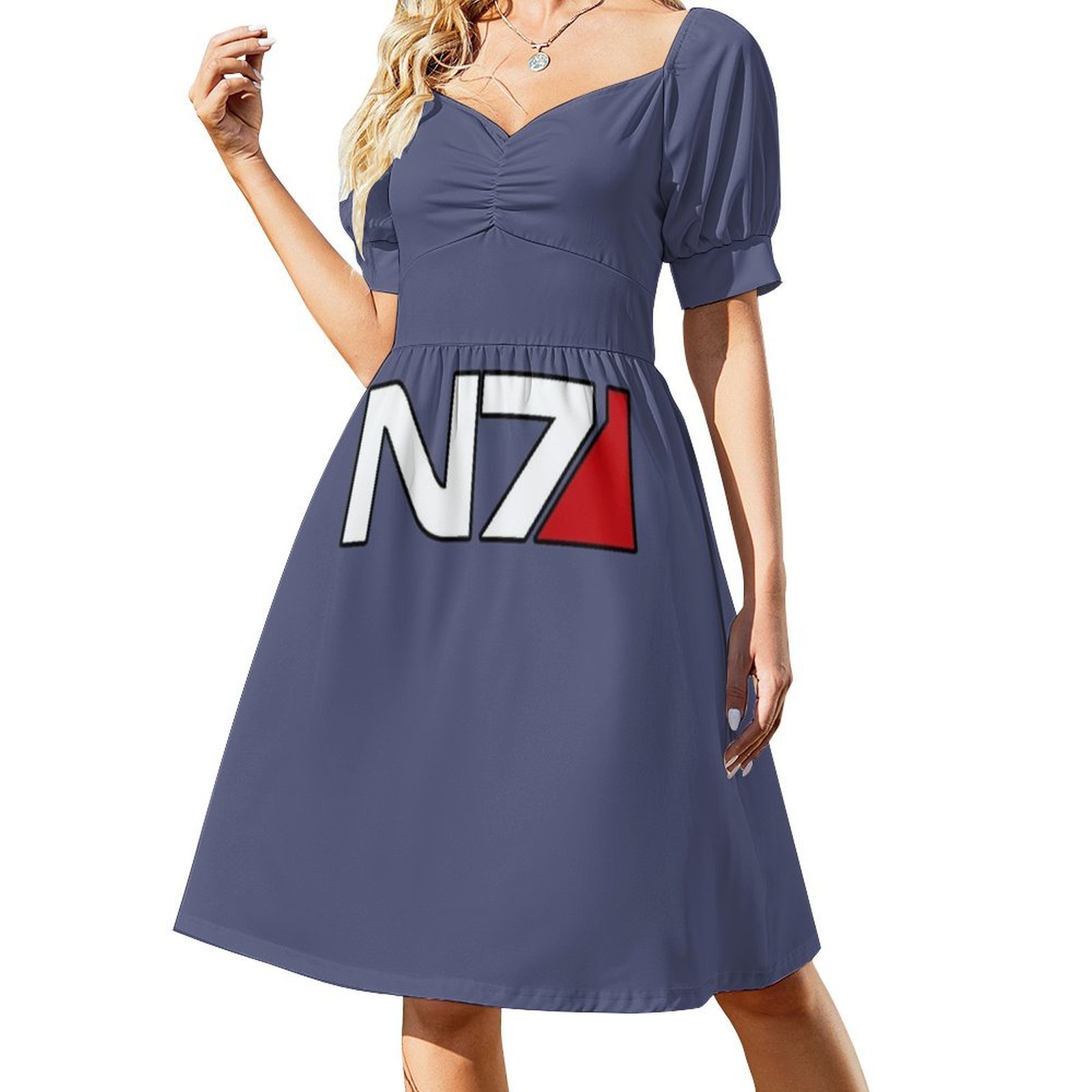 N7 Logo Çiçekli Elbise Kadınla - Smocked Dress Women incelemesi ve fiyatı
