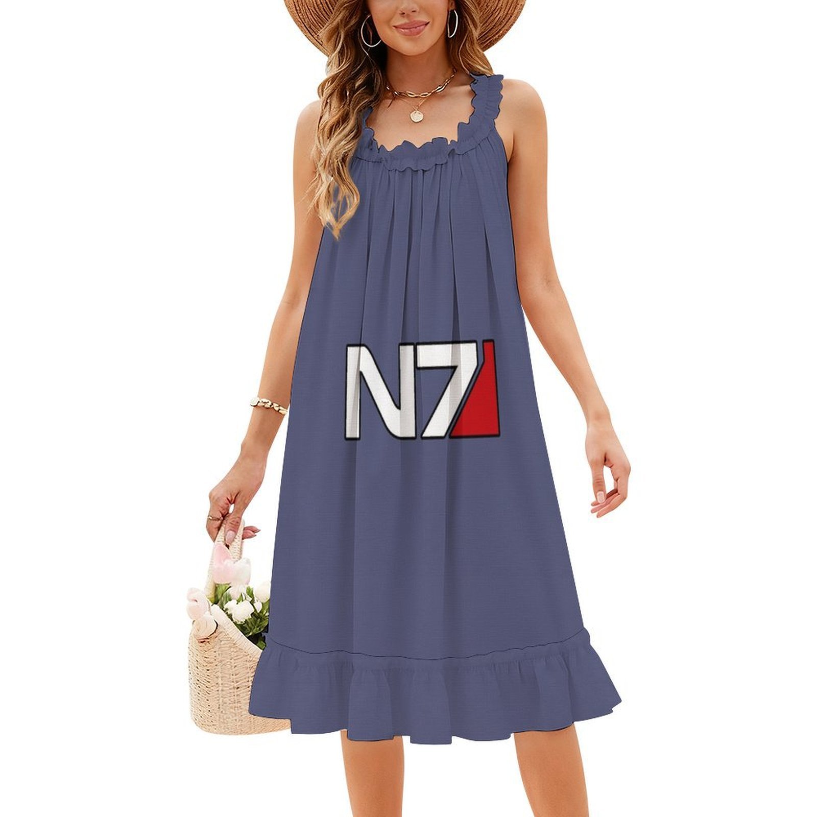 N7 Logo Çiçekli Elbise Kadınla - Smocked Dress Women incelemesi ve fiyatı